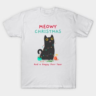 Meowy Christmas T-Shirt